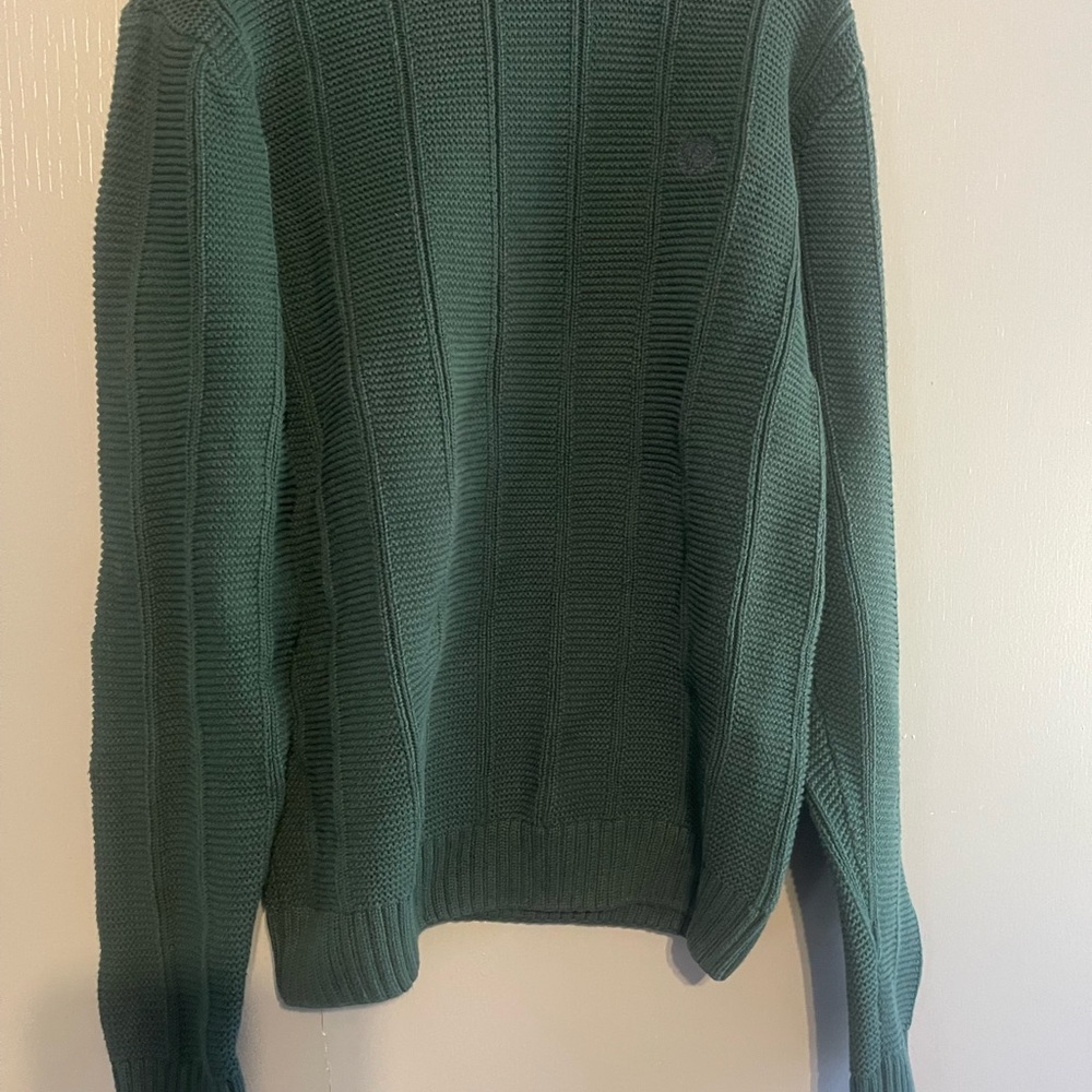 Chaps Forest Green Crewneck Sweater Mens Large